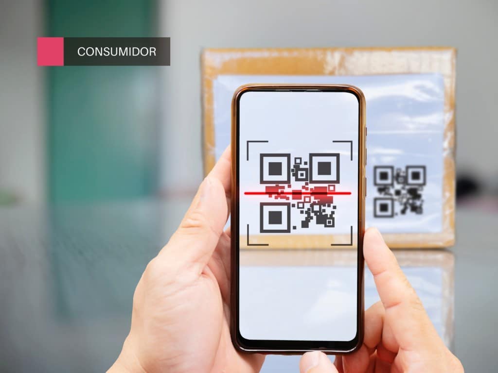 Código QR de un paquete