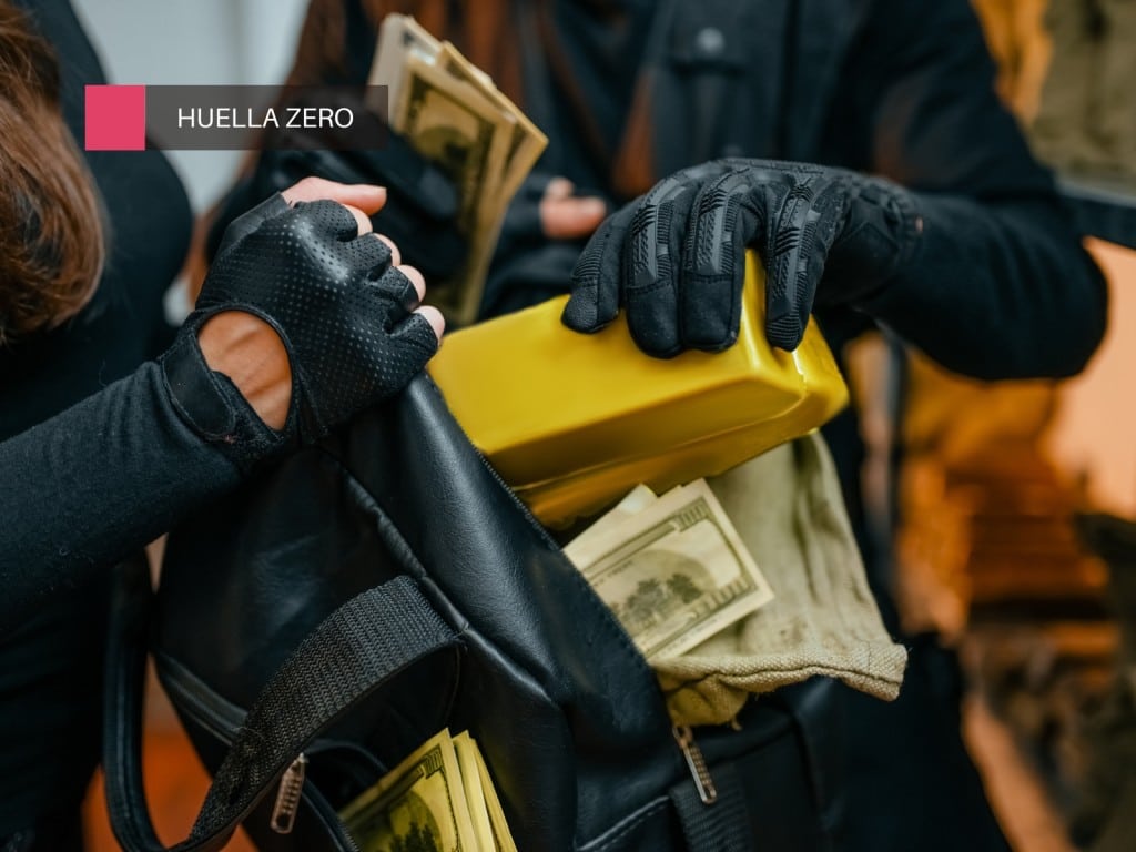Robo de dinero y lingotes de oro