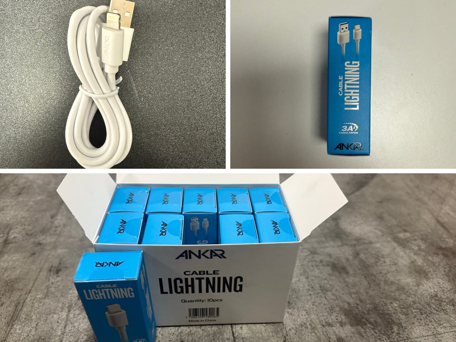 cargadores Iphone falsificados